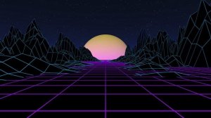Ретро футаж.Футаж ретровейв.Retrowave footage.Synthwave music