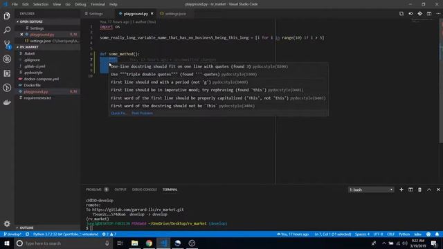 VSCode Tidbits: VSCODE linting for Python (docstrings included) смотреть онлайн