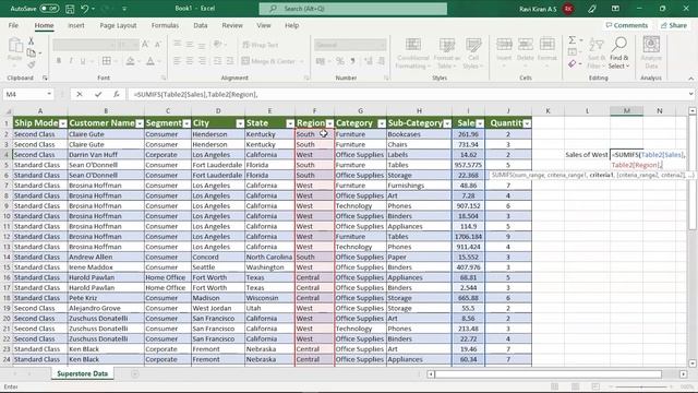 SUMIFS Formula in Excel | SUMIFS in Excel | SUMIFS Multiple Criteria | Excel Tutorial | Simplilearn смотреть онлайн