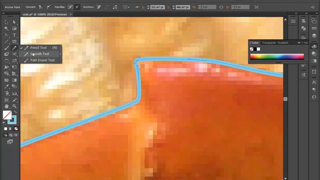 Smoothing Bezier Curves in Illustrator смотреть онлайн