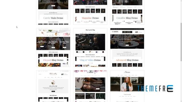 Carrie - Personal and Magazine WordPress Responsive Clean Blog Theme смотреть онлайн