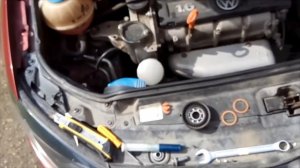 Чистка, смазка подшипника натяжного и обводного ролик. Ремонт. VW Polo Sedan