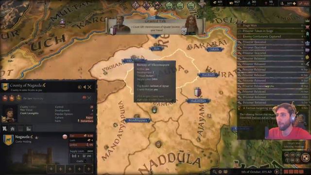 How a Viking Count became the Raj of Rajputana - Seven Holy Cities Crusader Kings III смотреть онлайн
