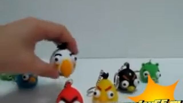 Брелок-анти стресс Angry Birds смотреть онлайн