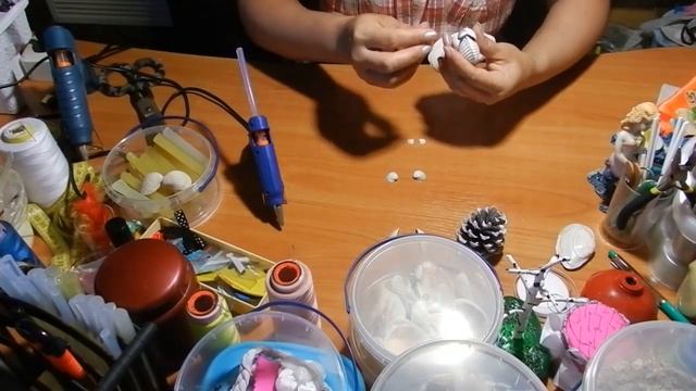 Поделка из ракушек своими руками. Зайчик. Crafts hand made смотреть онлайн