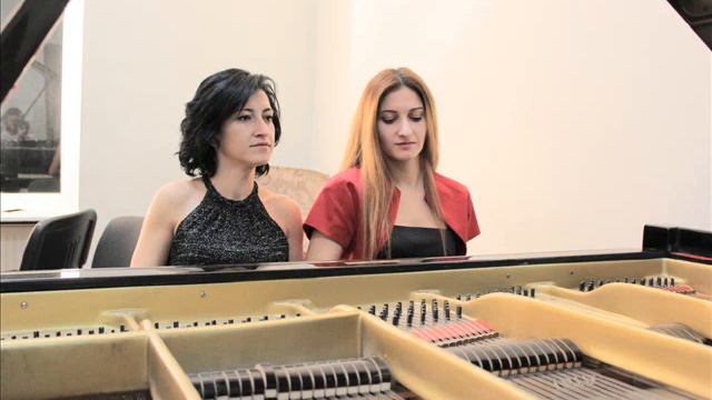 How to play piano Kristina & Rejina.Sonata №5 for two Pianos.Composer:Irakli Zinzadze смотреть онлайн