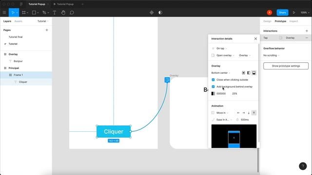 Comment créer un overlay (popup) dans Figma ? смотреть онлайн