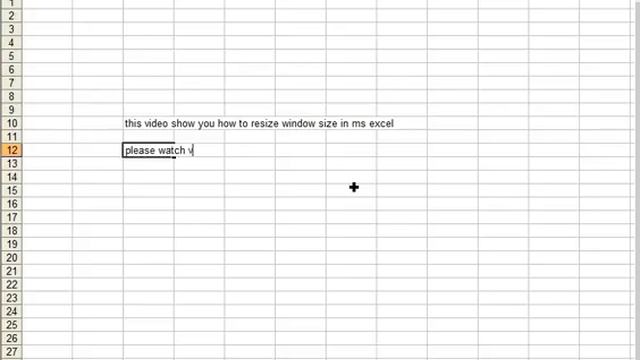 How to Resize Window Size in MS Excel смотреть онлайн