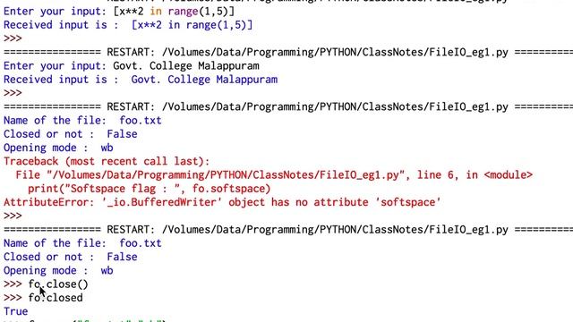 File I/O Operations смотреть онлайн