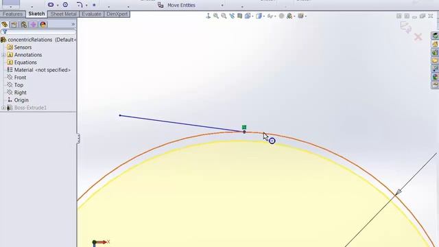 SolidWorks - Sketch Relations: Part I смотреть онлайн