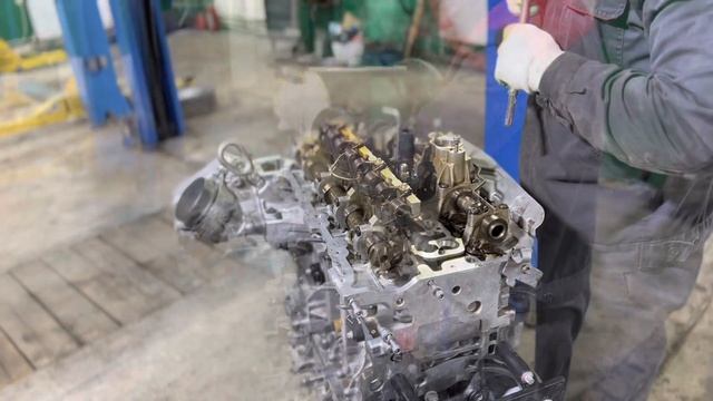 Ремонт двигателя BMW N20 F10 часть 5 установка протяжка ГБЦ