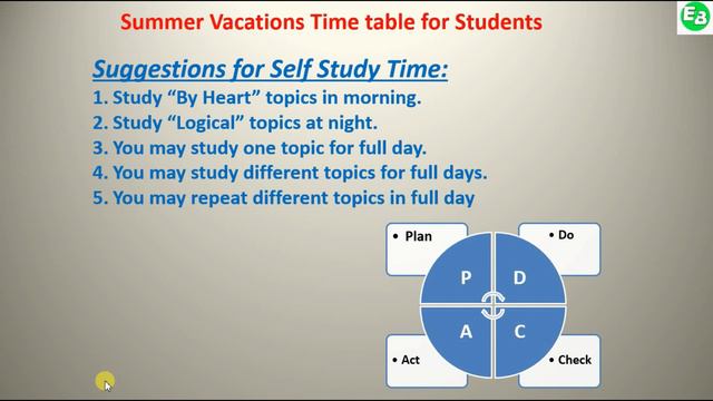 Tips for Summer Holidays | Time Table For Summer Holidays | How to study during holidays. смотреть онлайн