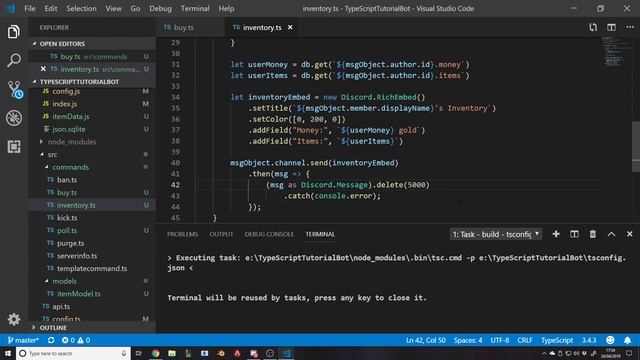 Coding Your Own Discord Bot - Discord.js - Economy Bot - Part 3 - *OLD* смотреть онлайн
