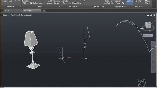 15 - Modeling Mesh with Revsurf, Edgesurf, Rulesurf, Tabsurf | AutoCAD 2017 3D Modeling Techniques смотреть онлайн