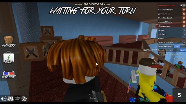 Играем в Roblox на сервере Murder Mystery 2 С другом смотреть онлайн