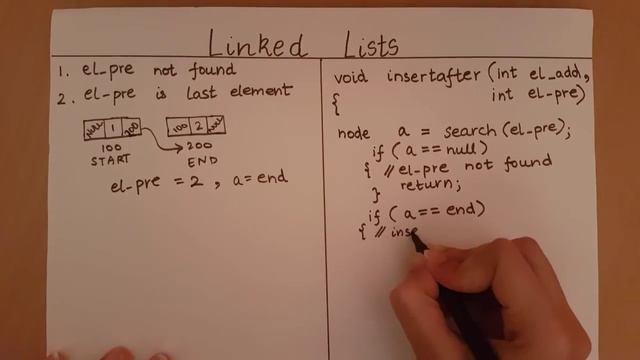 Linked List - Addition after a node смотреть онлайн