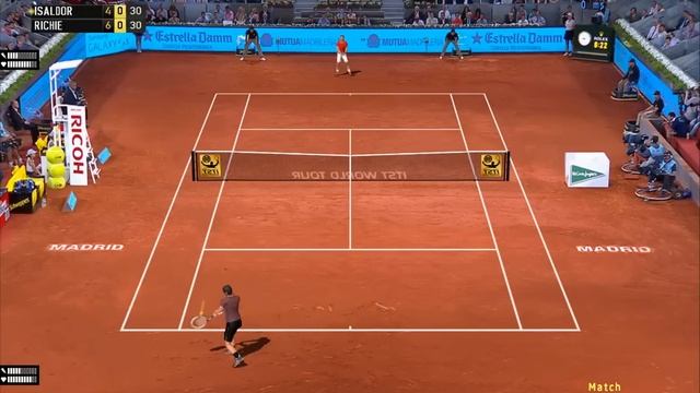 Tennis Elbow 2013 ITST Mod 1.17 Madrid 2015 SF Nadal vs. Djokovic смотреть онлайн