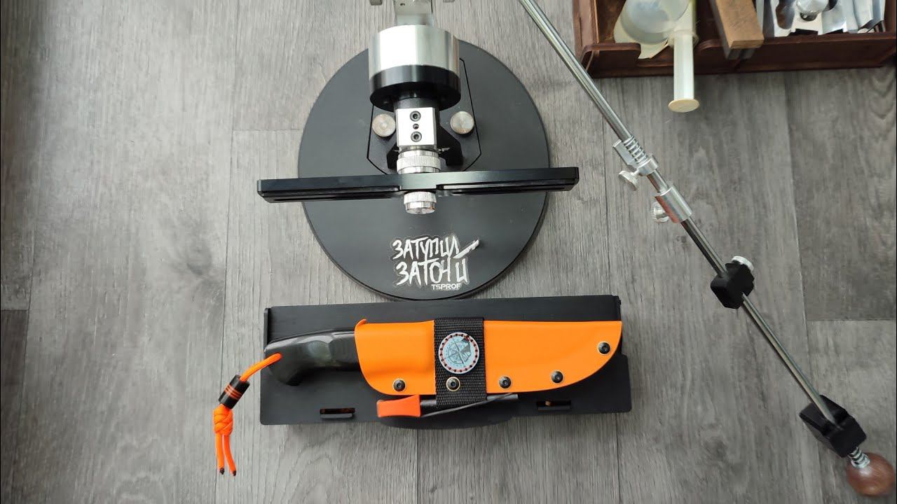 Заточка туристического ножа сталь N690. Интересный ракурс микроскопа. TSPROF K-03 Pro. (продан) смотреть онлайн