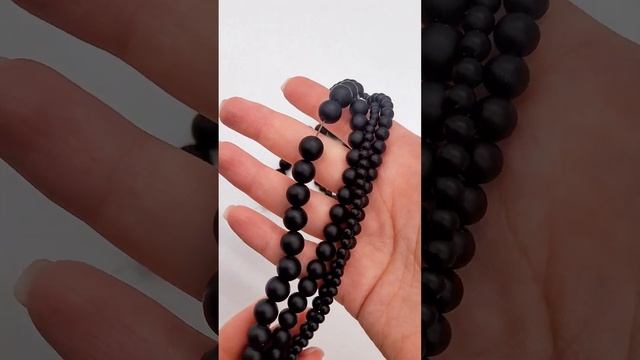 Агат черный матовый для создания украшений смотреть онлайн