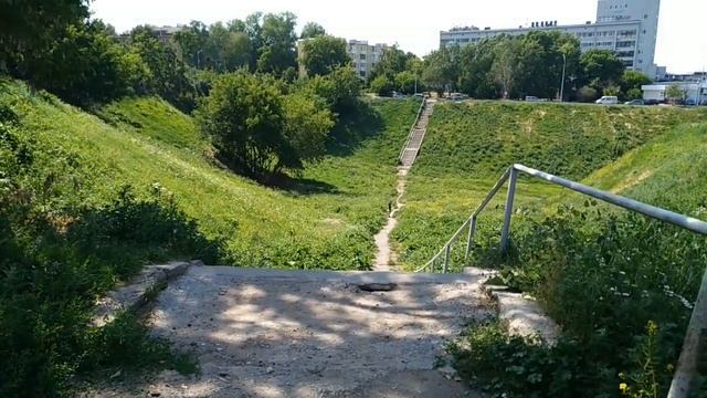 Нижний Новгород, вид снизу. Нижегородская 21 - Федоровского наб 8 смотреть онлайн