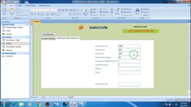 Automatically Add Date and time in MS Access | Add in form/Receipt смотреть онлайн