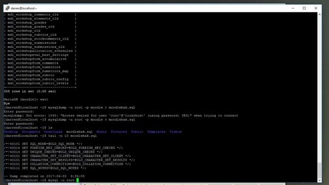 How to backup and restore a MySQL (MariaDB) database in CentOs Linux смотреть онлайн