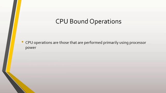 5 - CPU vs I/O Bound Operations смотреть онлайн