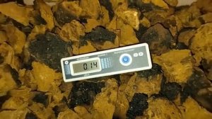 Чага. Измерение дозиметром Родник-3. Норма 0,10-0,20 мкЗв/ч.