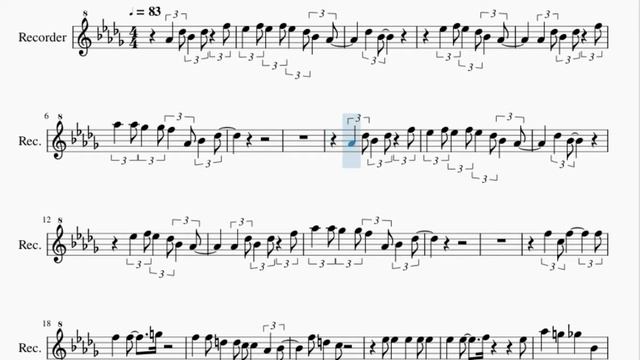 Recorder Sheet Music: How to play Santa Baby by Eartha Kitt смотреть онлайн