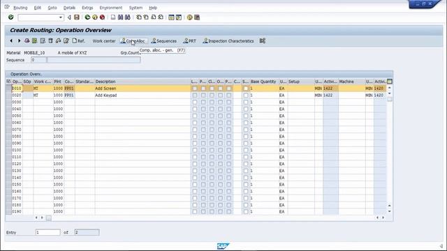 SAP PP - Material Assignment in Routing смотреть онлайн
