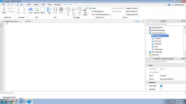 Roblox Studio - Speed Simulator How to Make Speed Gamepass (Part 1) смотреть онлайн