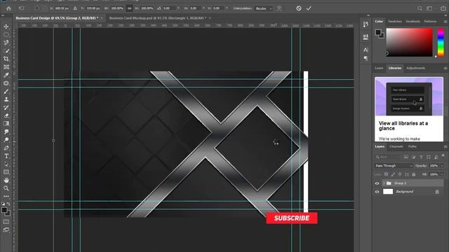 Professional Business Card Design in Photoshop Cc смотреть онлайн