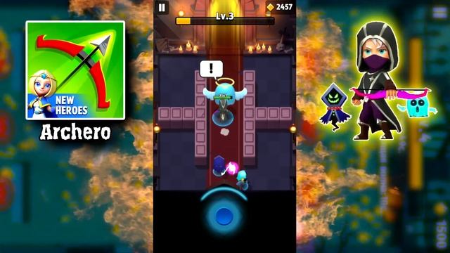 Archero - Что будет если открыть кучу сундуков в игре Арчеро лучник,гайд прохождение игры #2 смотреть онлайн