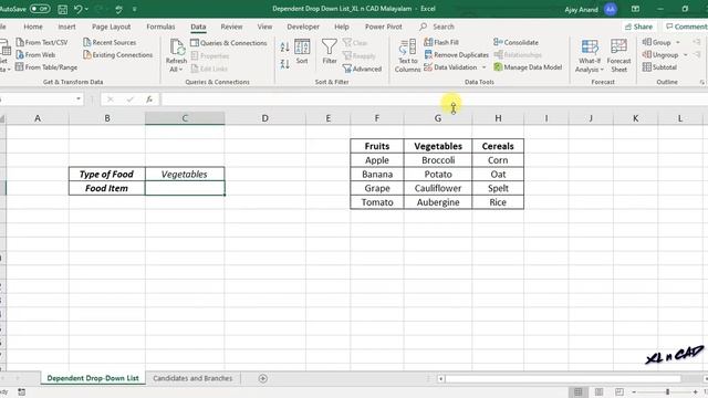How to Create Dependent Drop Down List in Excel - Malayalam Tutorial смотреть онлайн