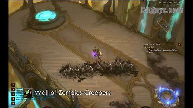 Diablo3-Колдун-умение-Стена зомби смотреть онлайн