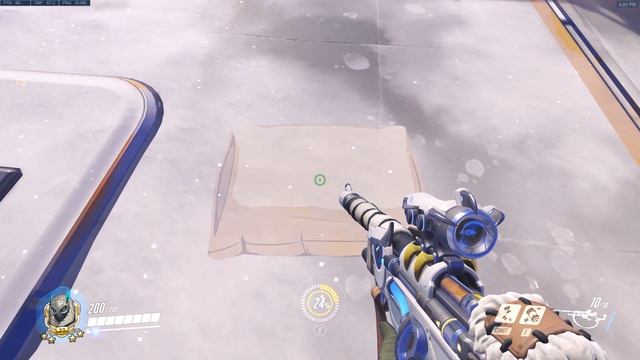 Overwatch: Snow Owl Ana Skin In-Game + Gold Gun [Winter Wonderland 2017] смотреть онлайн