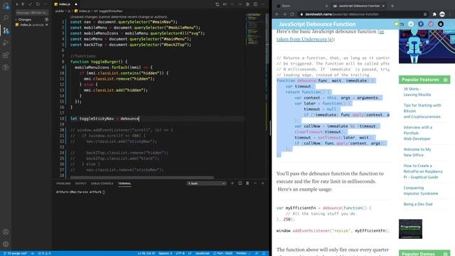 Tailwind CSS v1 | Tutorial Series | Bonus Debounce (JS) смотреть онлайн