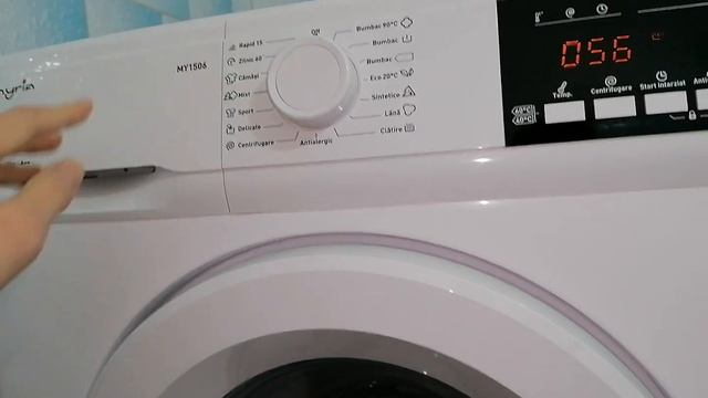 myria washing machine Cotton 90°C drum cleaning cooldown смотреть онлайн