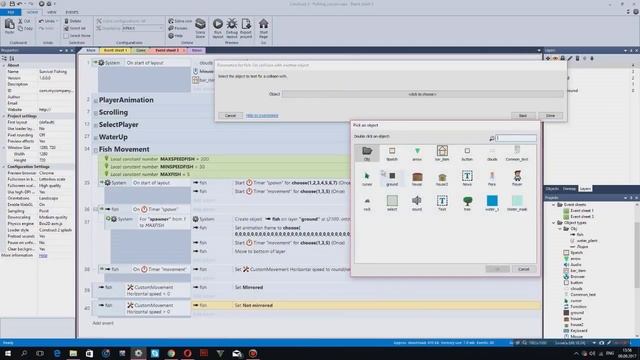 Construct 2 | СОЗДАЕМ РЫБАЛКУ | #6 - Поведение "TIMER" , лодка , AI рыб смотреть онлайн