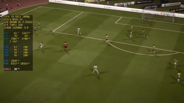 FIFA18 GTX 750Ti 2GB| CORE 2 QUAD Q9400 @2.85 | 8GB RAM [1080p Max Settings DX11] 60FPS Gameplay смотреть онлайн