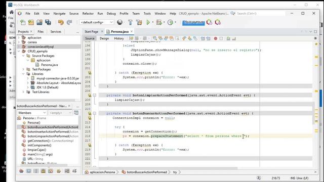 Buscar registro desde Java hacia la base de datos смотреть онлайн