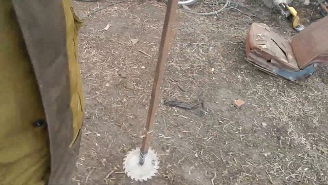 как сделать Бур садовый из церкулярной пилы смотреть онлайн
