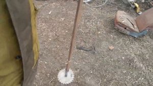 как сделать Бур садовый  из церкулярной пилы