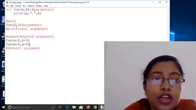 Function004: Types of arguments of a function in Python смотреть онлайн