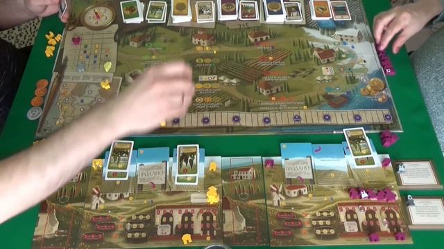 202 Виноделие Дополнение Тоскана играем в настольную игру. смотреть онлайн