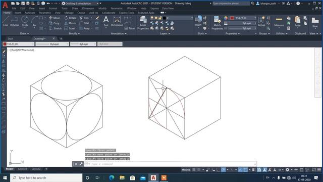 How to draw an Isometric Circle without using Isometric Snap in AutoCAD Software? смотреть онлайн