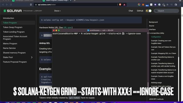 Solana CLI: Generate Vanity Addresses & Establish Ledger Keypair Path смотреть онлайн