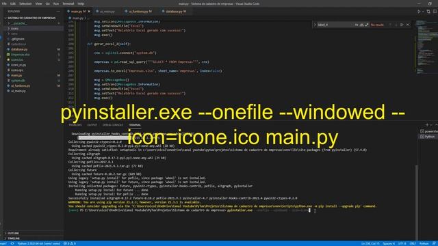 #13 - Como Gerar um arquivo executável de um arquivo Python смотреть онлайн
