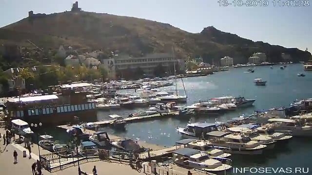 Балаклава, набережная Назукина.13 октября 2019 года смотреть онлайн