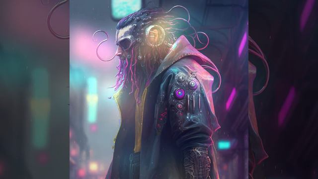 Octopus in the style of Cyberpunk 2077 смотреть онлайн